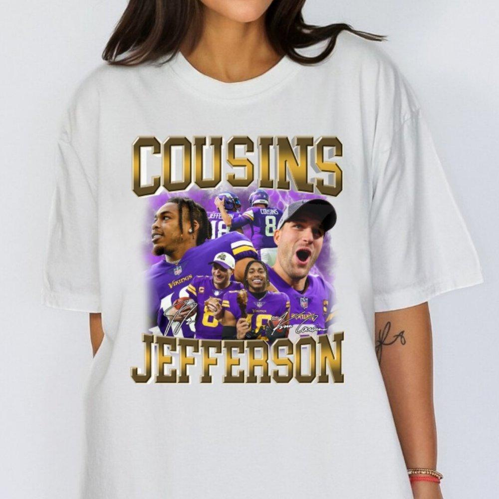 Minnesota Football Sport Shirt, Justin Jefferson Kirk Cousins Tee